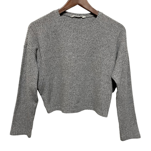 H&M Sweater Gray Crop Kids Size 10-12 - Picture 1 of 11